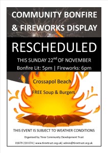 Bonfire Poster 2015 rescheduled