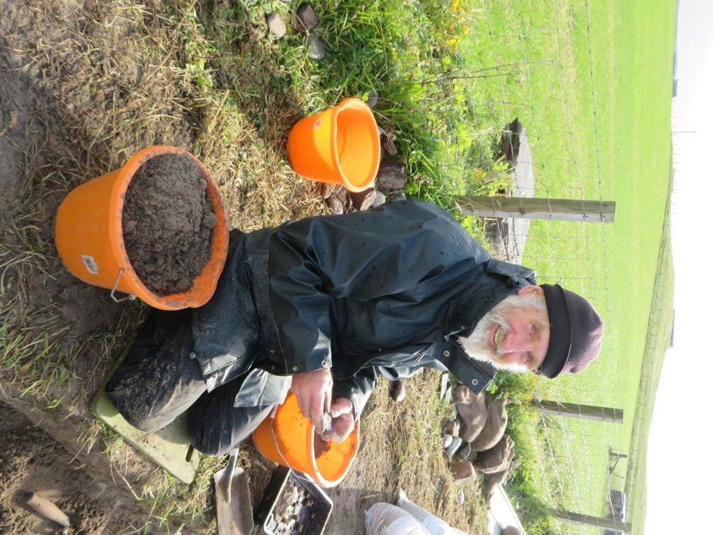 Sandy and pot sherd