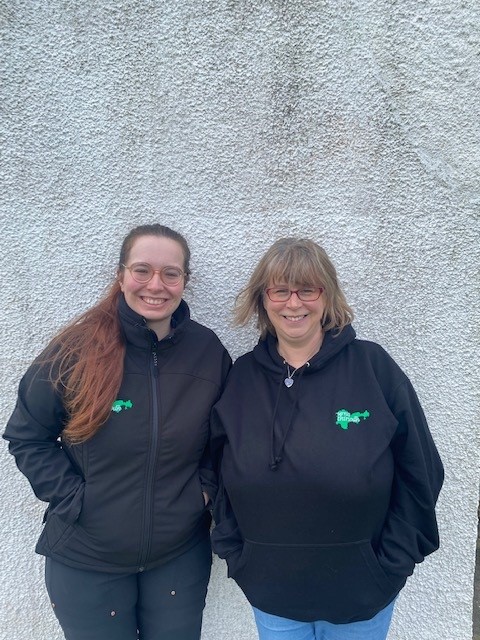 Emmie and Fiona, Cruas project staff